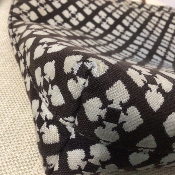 Kate Spade Classic Spade Victoria Crossbody Bag Chocolate/Cream/Red - Picture 13 of 15